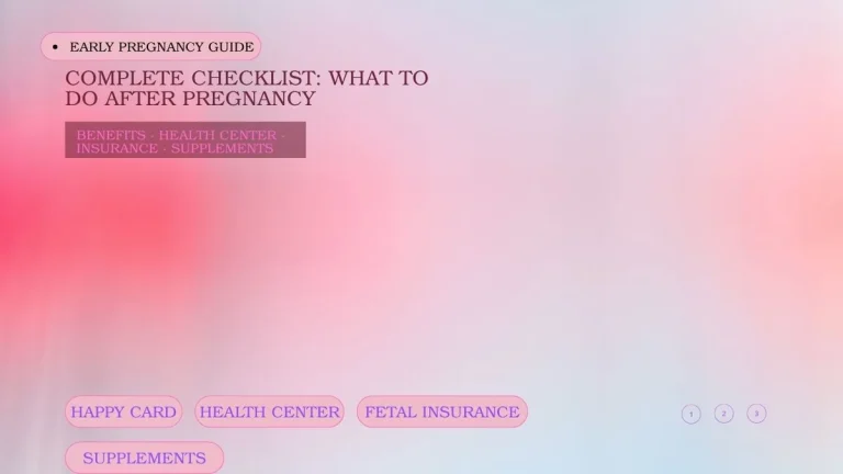 A step-by-step checklist graphic explaining how to claim pregnancy benefits in korea for foreigners.