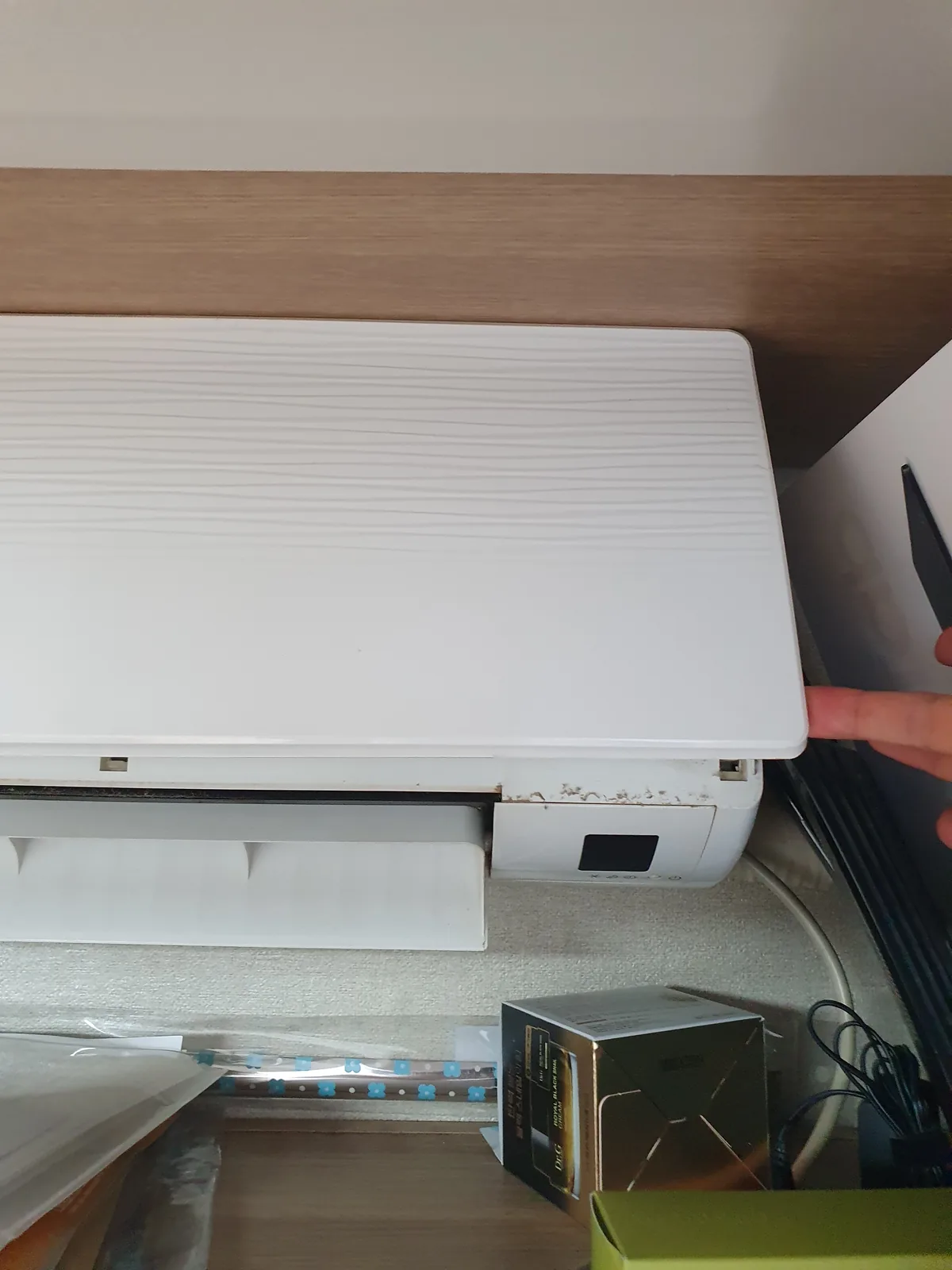 Interior storage compartment in Korean officetel showing condition at move-in.