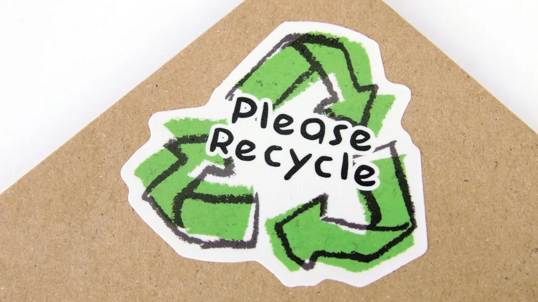 A cardboard box with a green