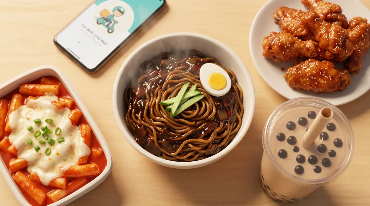 A vibrant array of rich, savory, and tempting Korean dishes.
